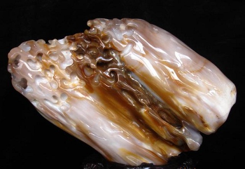 时来运转之陨石,硅化木极品