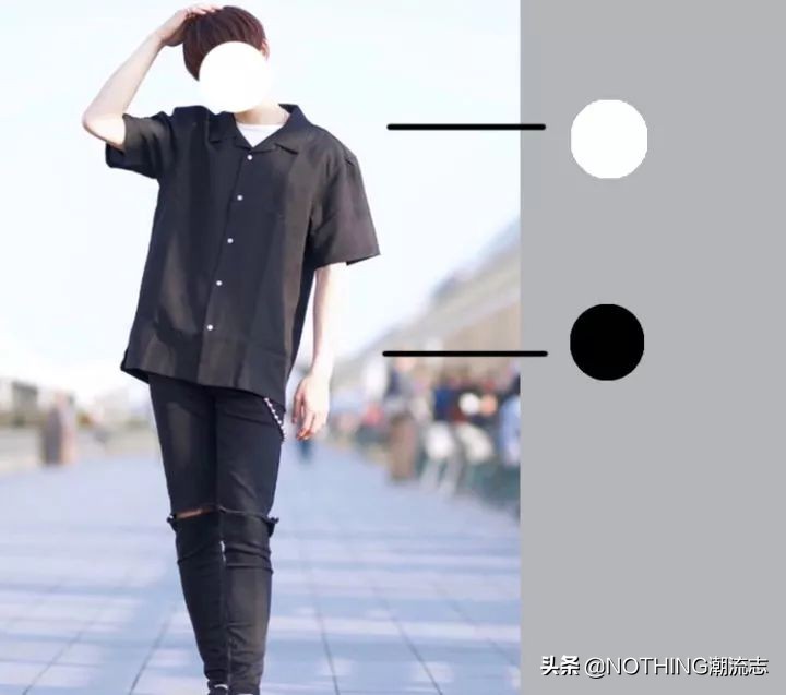 黑白灰搭配夏季男装,黑色青年男装搭配图片