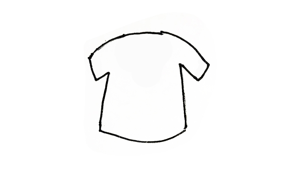 简笔画衣服教程幼儿园,衣服简单亲子简笔画