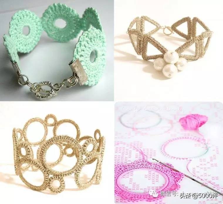 毛线钩精致的饰品,毛线钩织成品小玩意