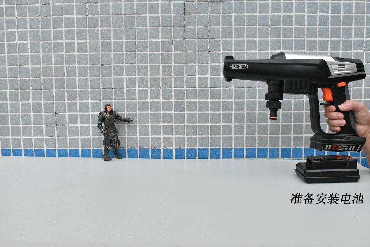 省电家用亿力锂电洗车机,亿力洗车专用水枪电池