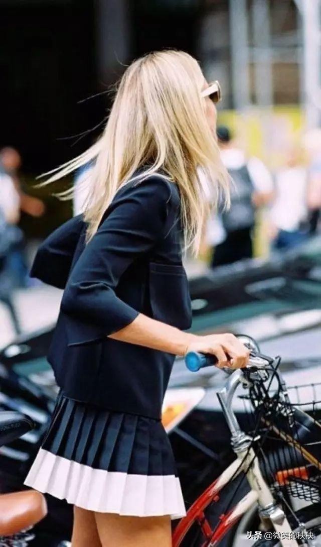 百褶裙气质又时髦,百褶裙时尚潮流款长款