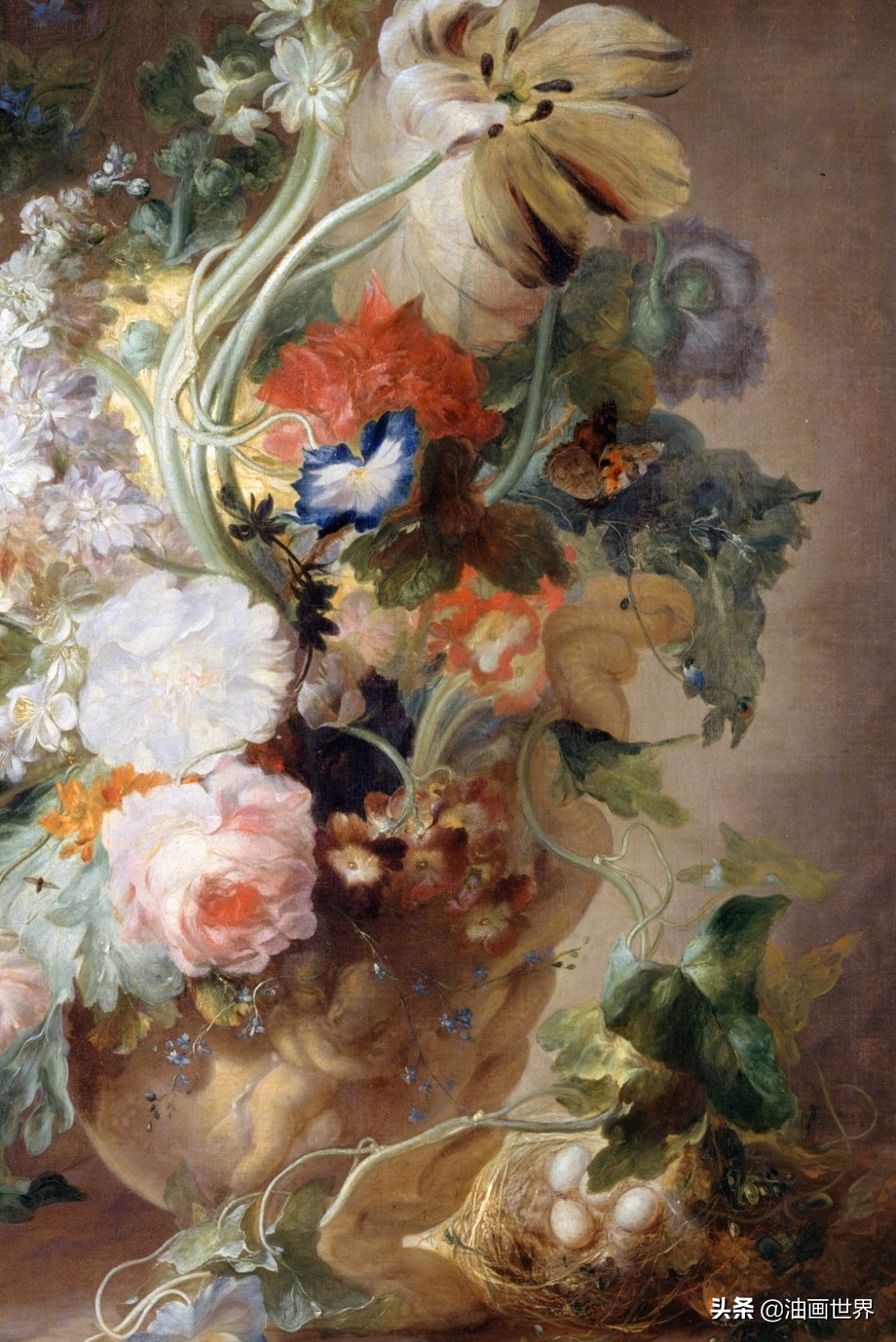 荷兰花卉画作品欣赏,当代国外巨幅花卉画家