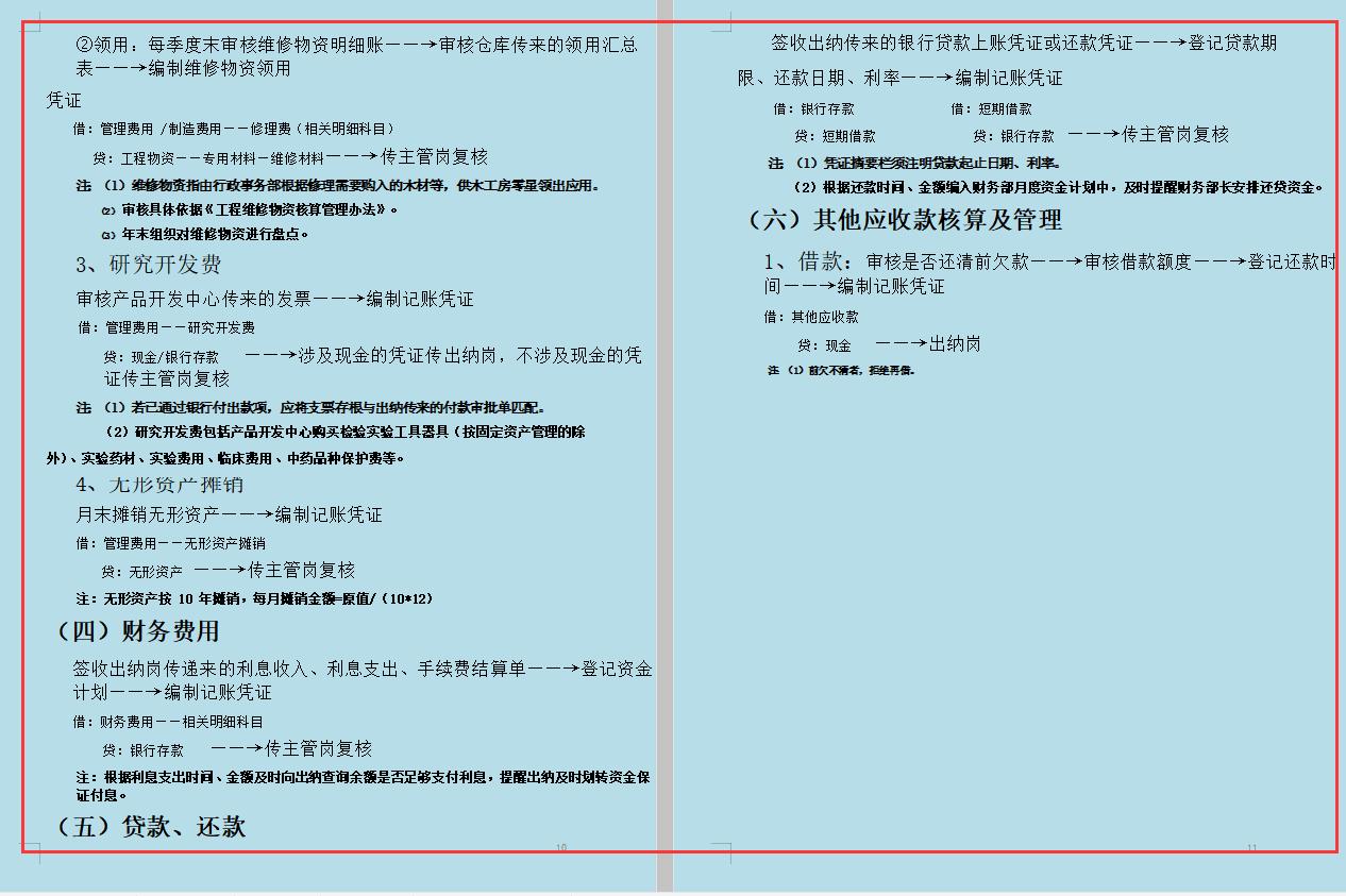 财务的工作流程和职责,财务的工作及流程