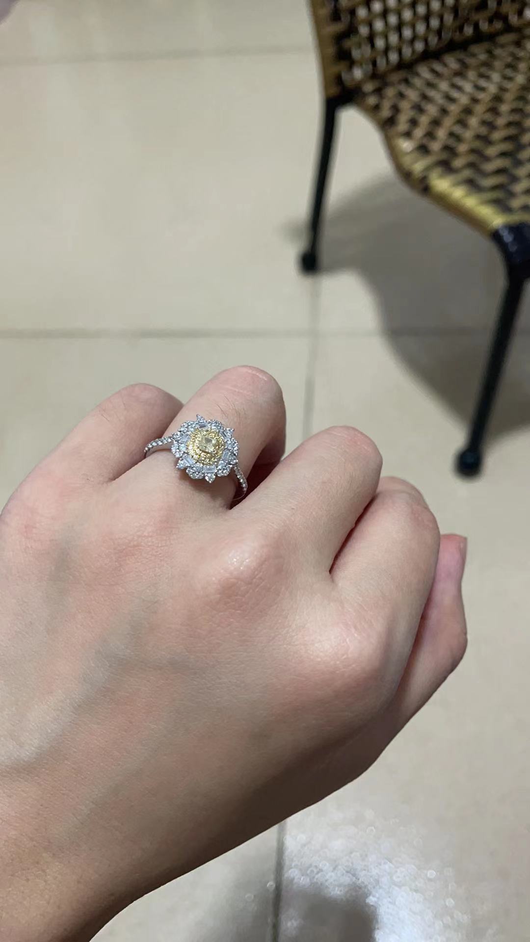 10分黄钻太阳花戒指「胡兵推荐」