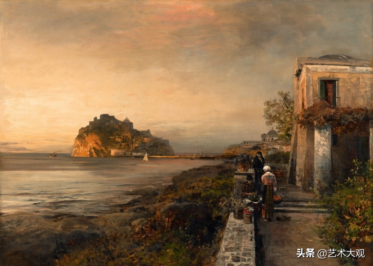 欧洲古典风景油画作品欣赏,德国古典画家风景油画作品