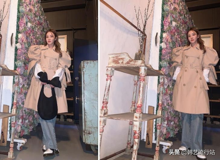 韩国风衣穿搭高级感,韩国风衣配什么衣服好看