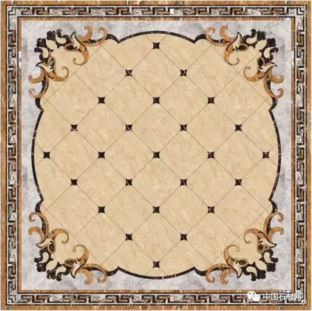 卫生间花洒水刀拼花效果图,水刀拼花图案效果图