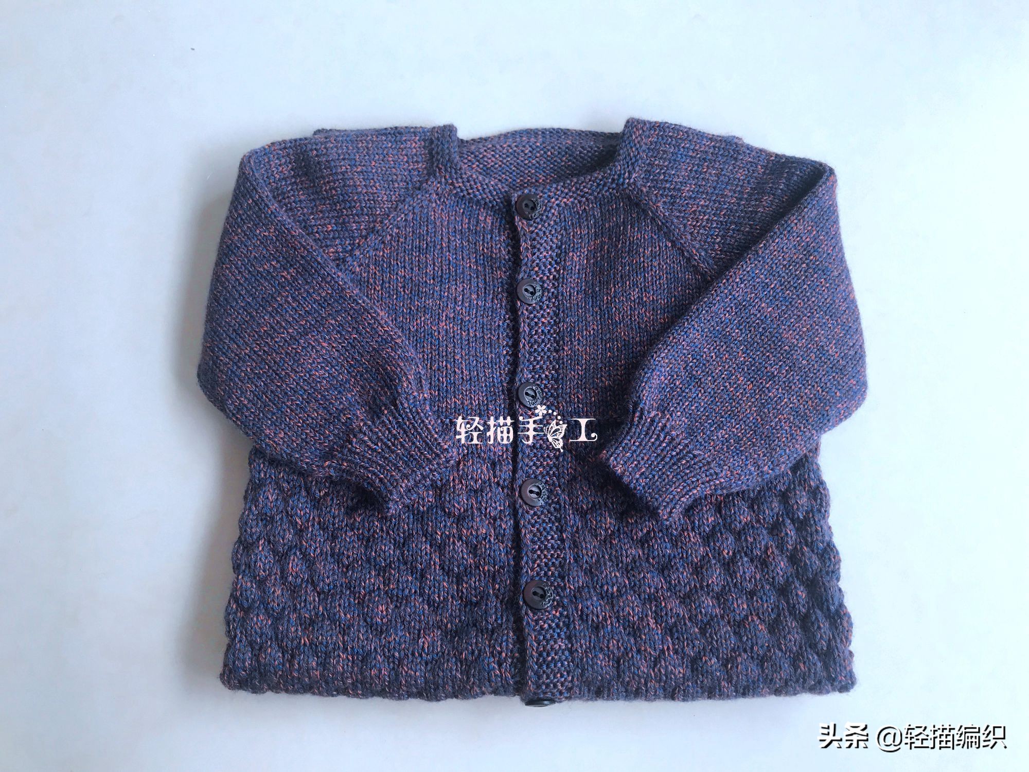 宝宝连体衣从上往下的编织方法,从上往下织连体毛衣编织教程