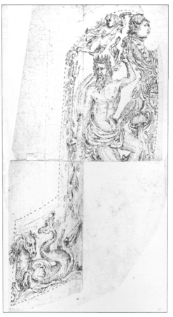 王权象征图,英国18世纪海军风帆战舰设计图