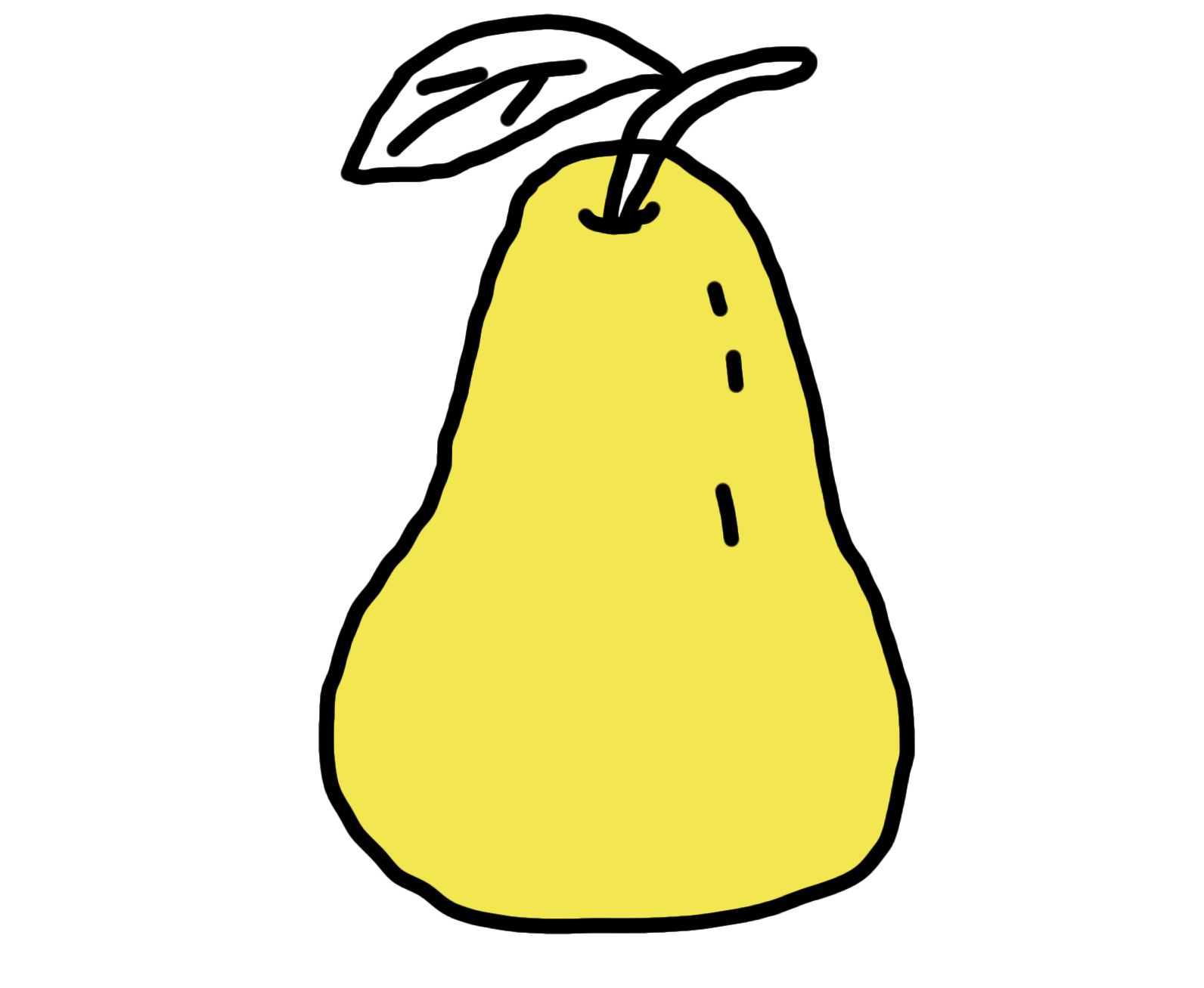 水果的画法儿童简笔画图片大全,梨子的画法儿童简笔画图片