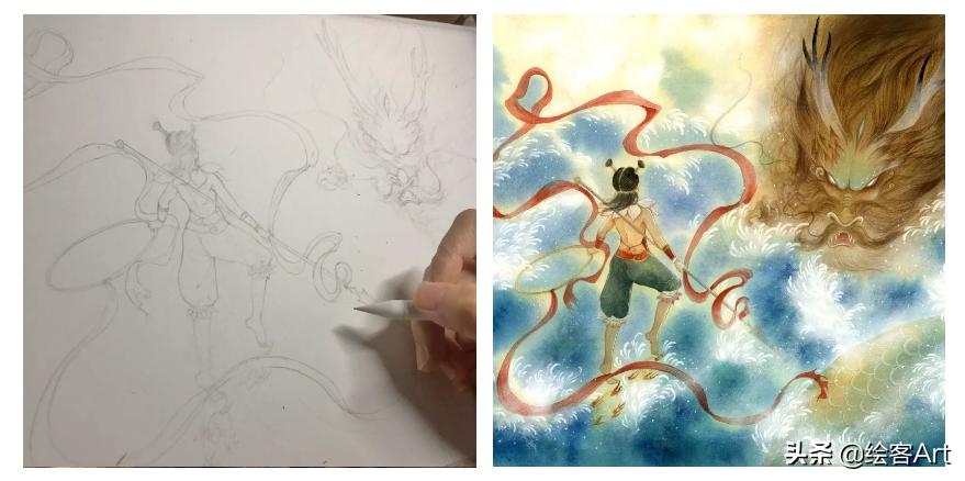 半路出家，成为最会画妖的插画师，一张插画就是别人的月薪