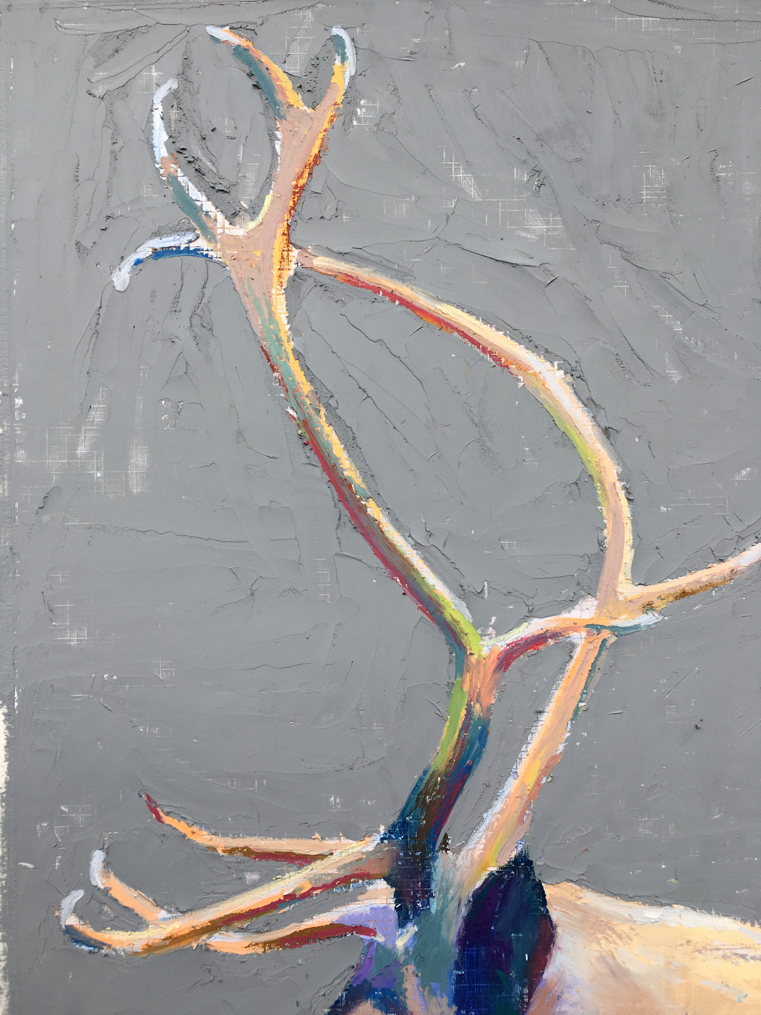 油画棒经典色系绘画雪山,油画棒的神仙画法