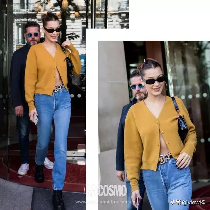 刘雯同款羊毛衫穿搭,初恋风的毛衣