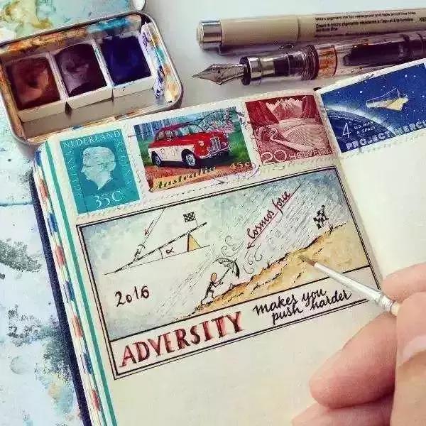 如何用手账本做一篇漂亮的手账,青春专属手帐