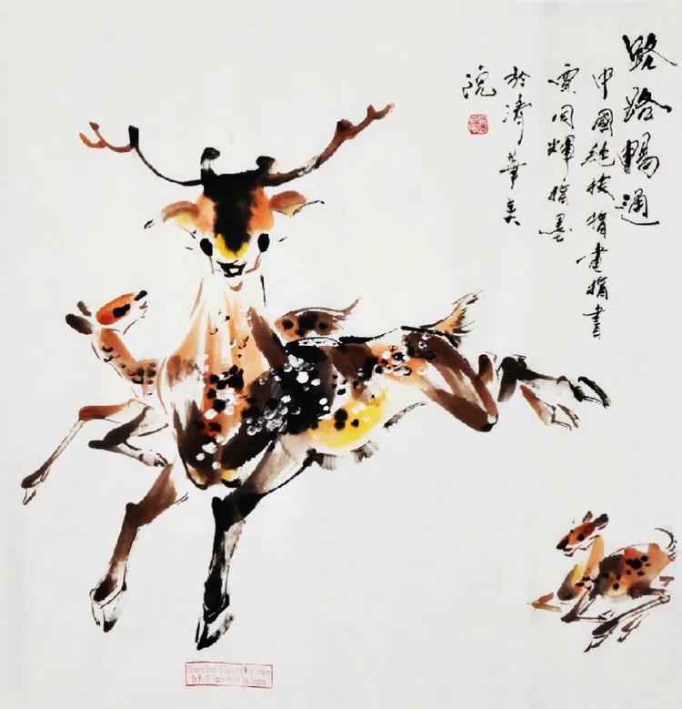 掌上乾坤指间生花世界级艺术家-贾同辉的“指墨”风釆