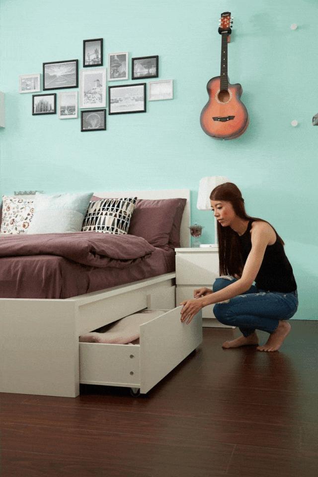 宜家旧房改造翻新书房,宜家书桌梳妆台