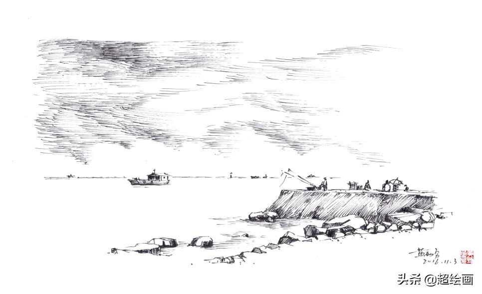 十大顶级钢笔画速写,钢笔速写100幅图片