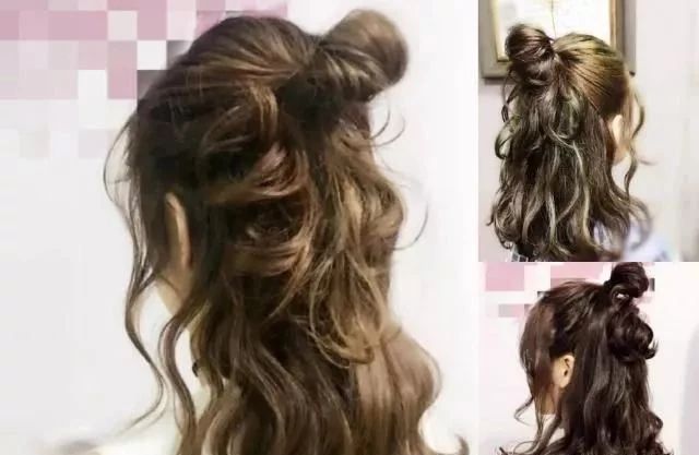 发髻烫小卷发型短发,发型欣赏超美减龄发髻烫