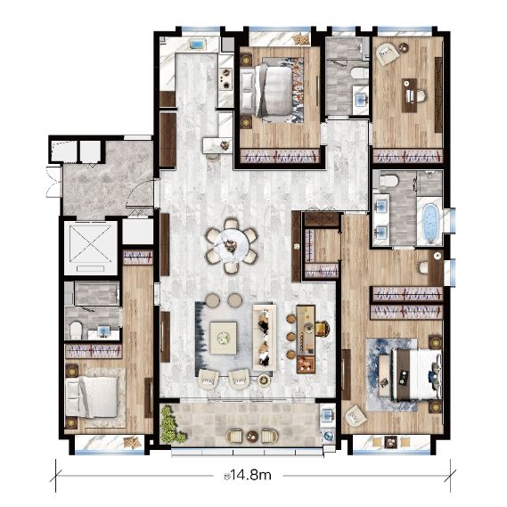 温州一线绿轴大宅,温州中央绿轴三大景观