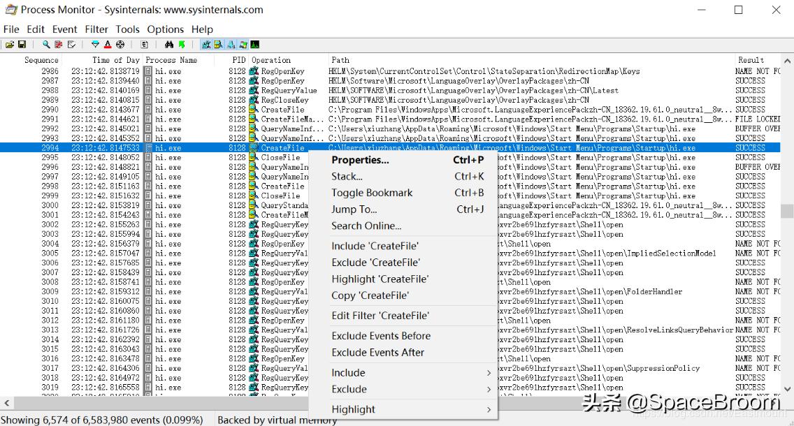 四十九，Procmon软件基本用法及文件进程、注册表查看
