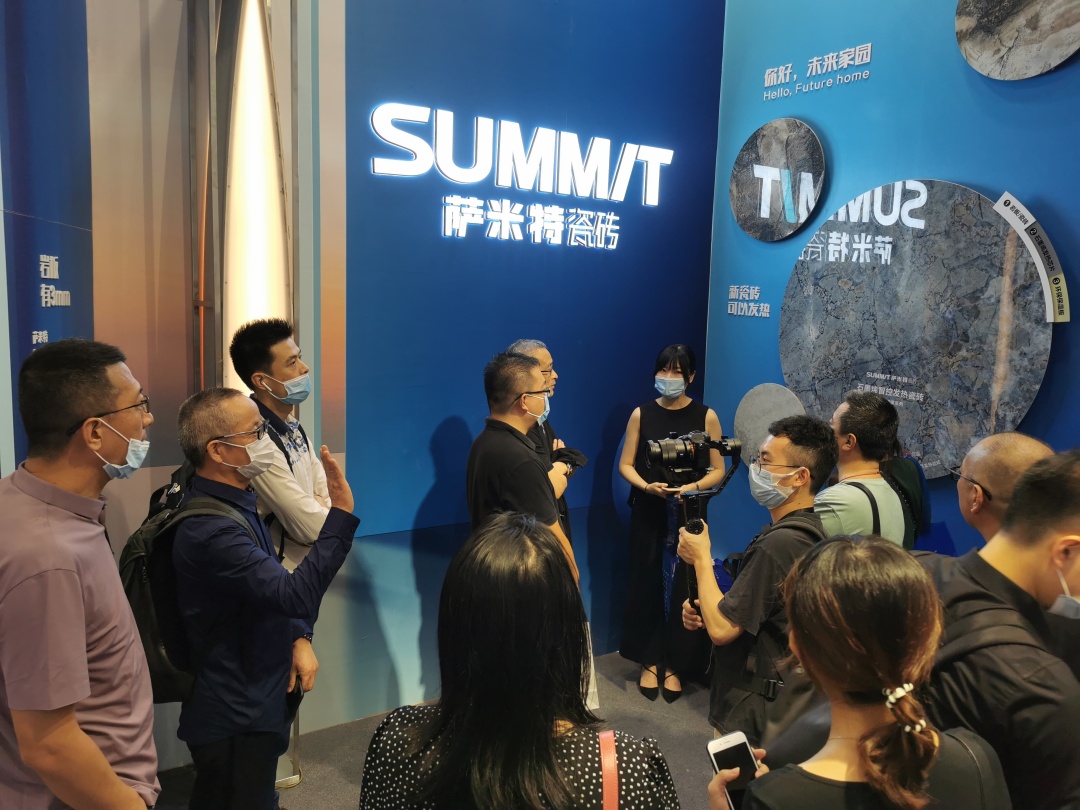 萨米特瓷砖展厅装修,萨米特连纹瓷砖