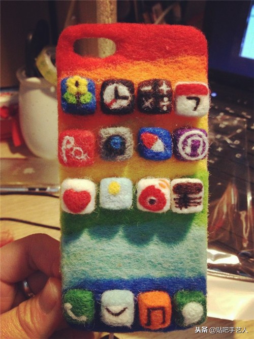 羊毛毡简单小物黄色,可爱简单的毛毡图案