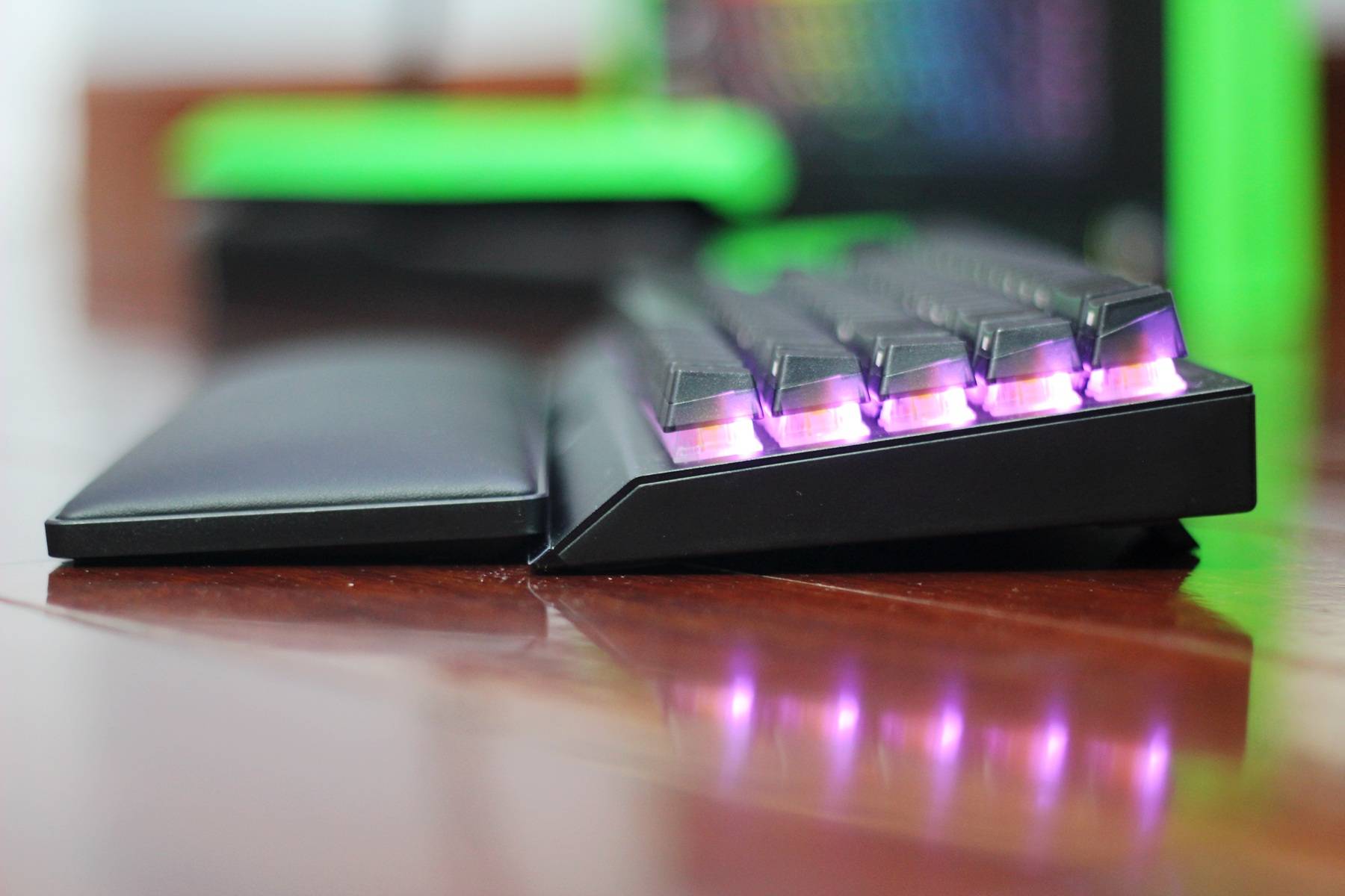 雷蛇键盘高级效果分享,雷蛇单手键盘改造