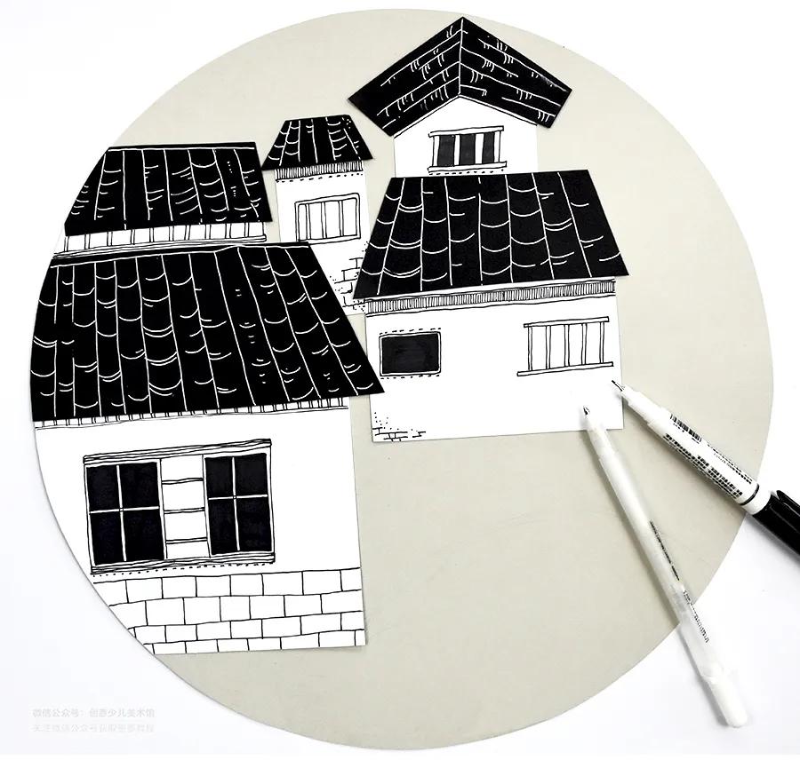 江南的春天儿童画,画江南美景儿童画