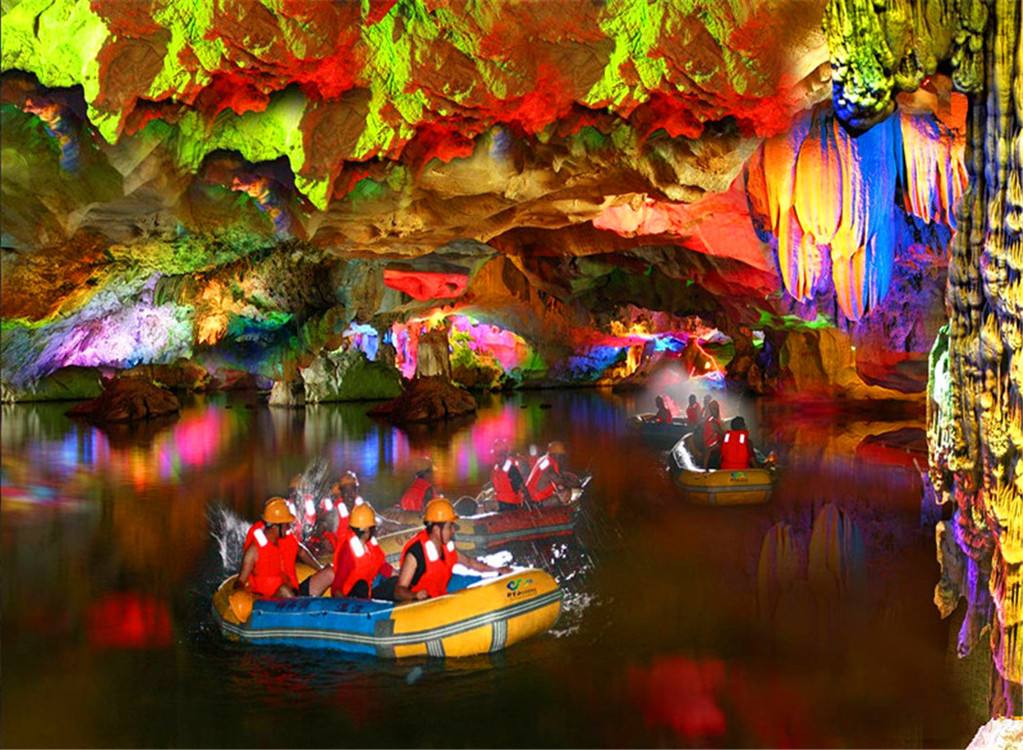 地下河奇观,山东地下大峡谷暗河漂流