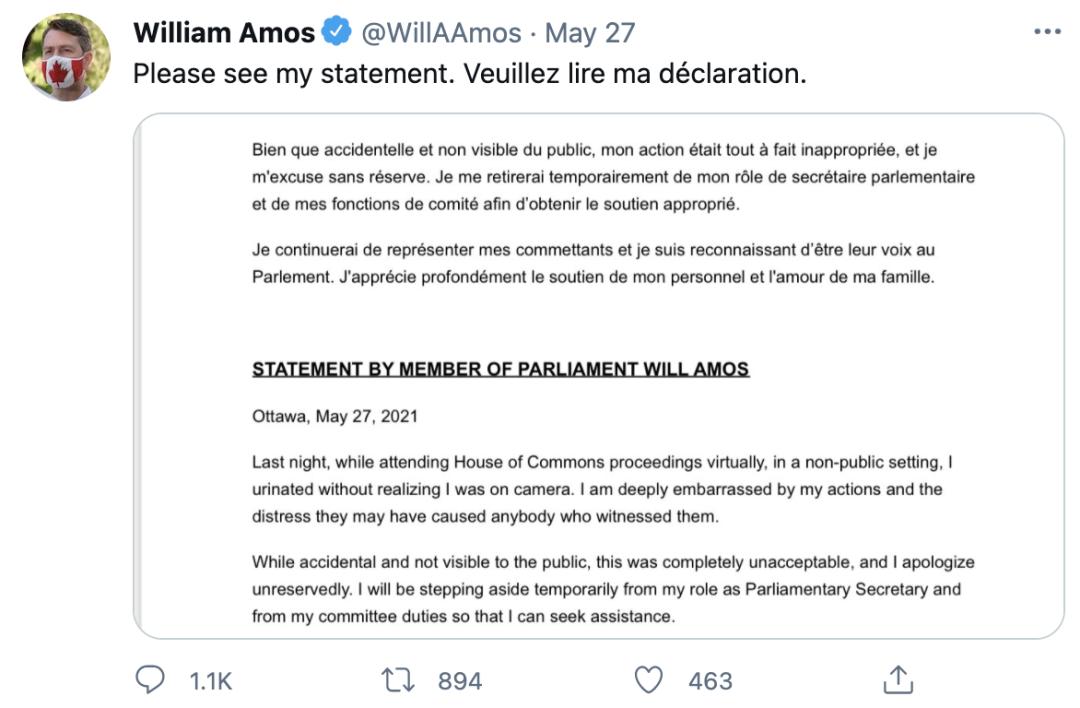 露鸟？加拿大政客在视频会议两次大型社死