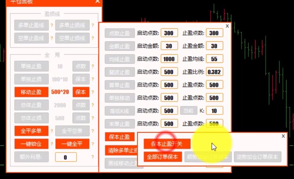 移动止损止盈指标公式,止盈和移动止盈
