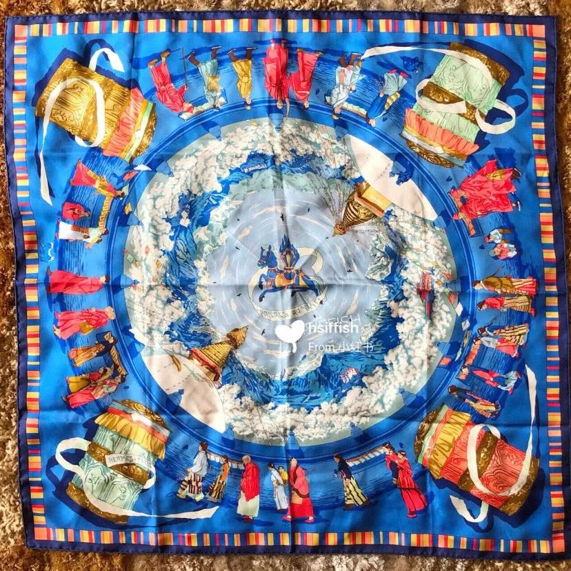 爱马仕丝巾为啥这么贵？7万多种颜色耗时两年看完就觉得值了