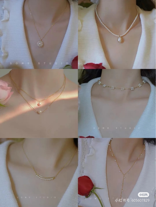 锁骨链百搭高级感,迷人的锁骨链总有一款适合你