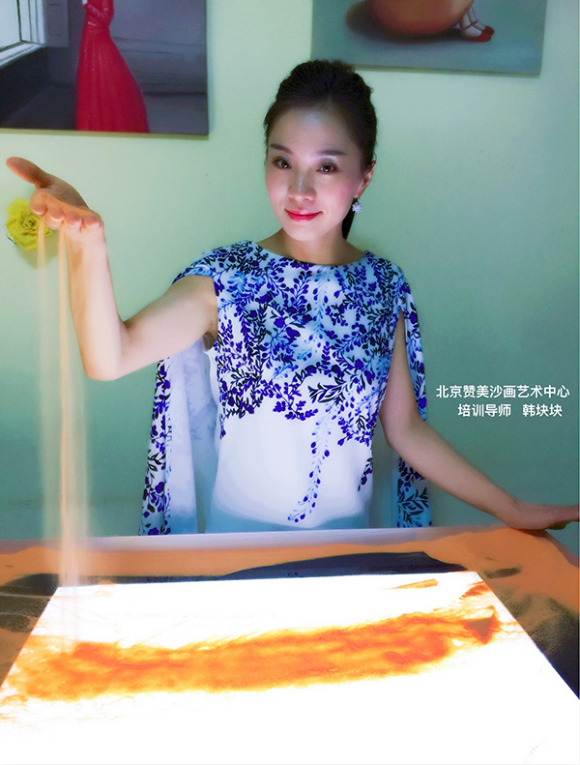 沙画名人,沙画写实第一人