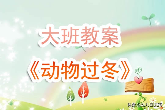 大班科学动物过冬公开课视频,大班动物过冬教学反思