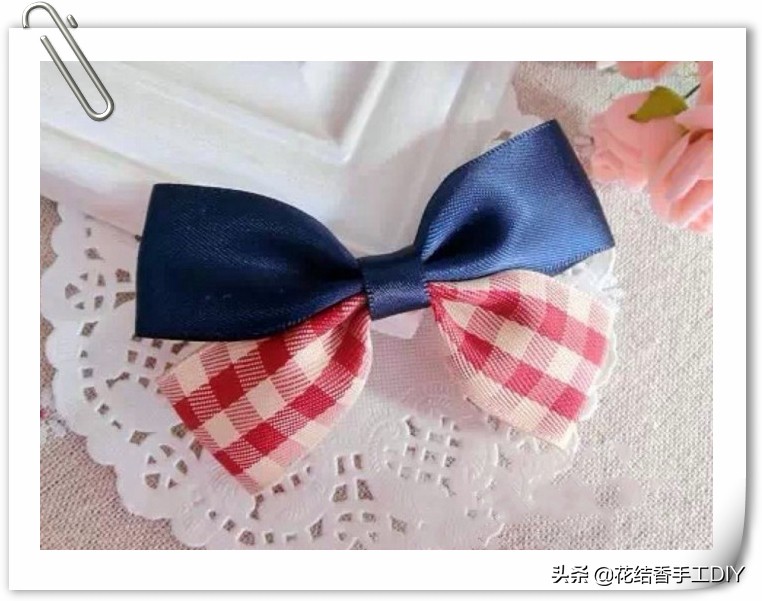 蝴蝶结发饰手工制作布艺,如何自制手工蝴蝶结发饰