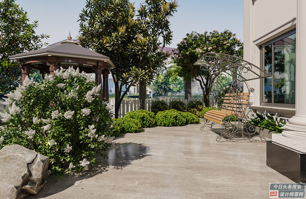 第五代住房空中庭院可停车,带停车位的小庭院设计效果图