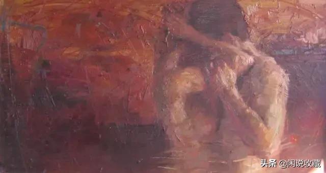 油画抽象肌理纹理,油画抽象头像