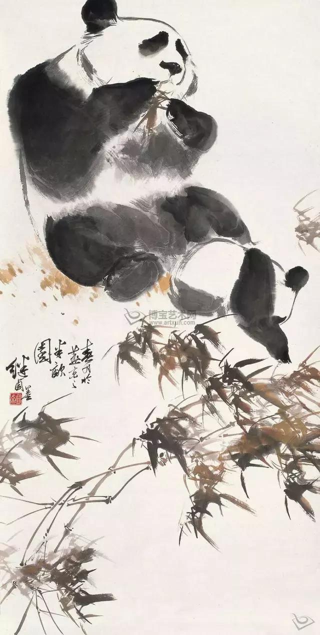 中国的国宝熊猫谁最可爱,国宝级写意熊猫