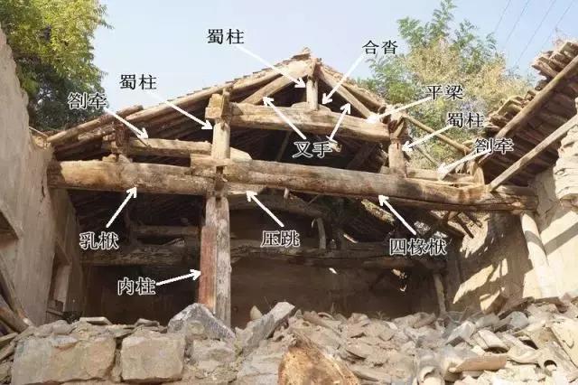 四合院古建设计结构图,中式庭院木结构仿古建筑