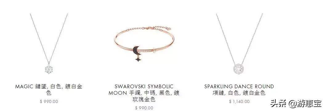 施华洛世奇黑天鹅珍珠耳环,施华洛世奇耳环项链套装