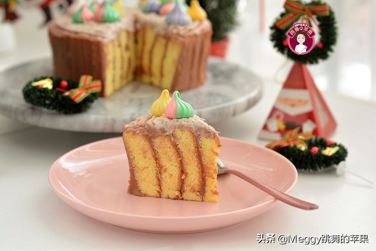 奶油树桩蛋糕教程,最简单的奶油蛋糕做法不用面粉做