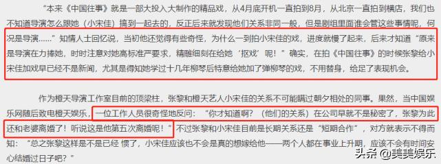 宋佳电视剧插足他人婚姻,宋佳插足张黎婚姻专访