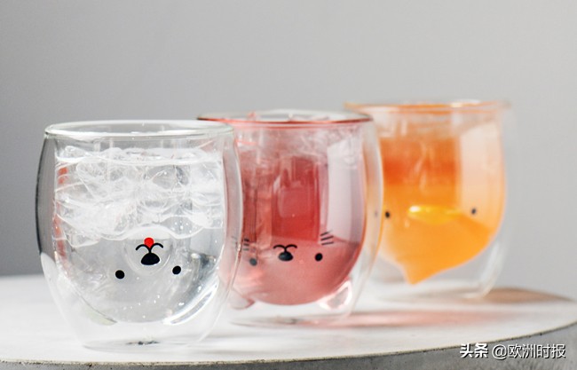 高颜值猫爪杯,猫爪杯双层