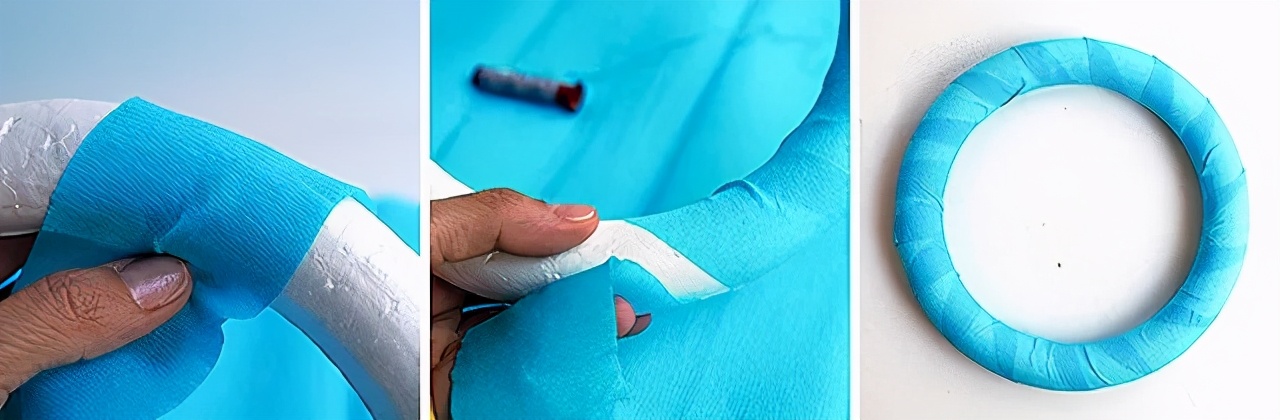 用手工纸做出来的花型装饰,软皱纹纸手工花