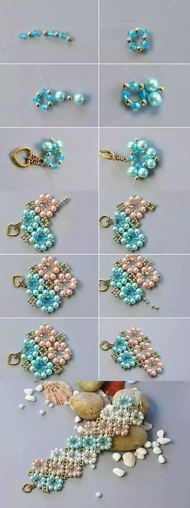 串珠春夏秋冬教程,串珠教程一根线