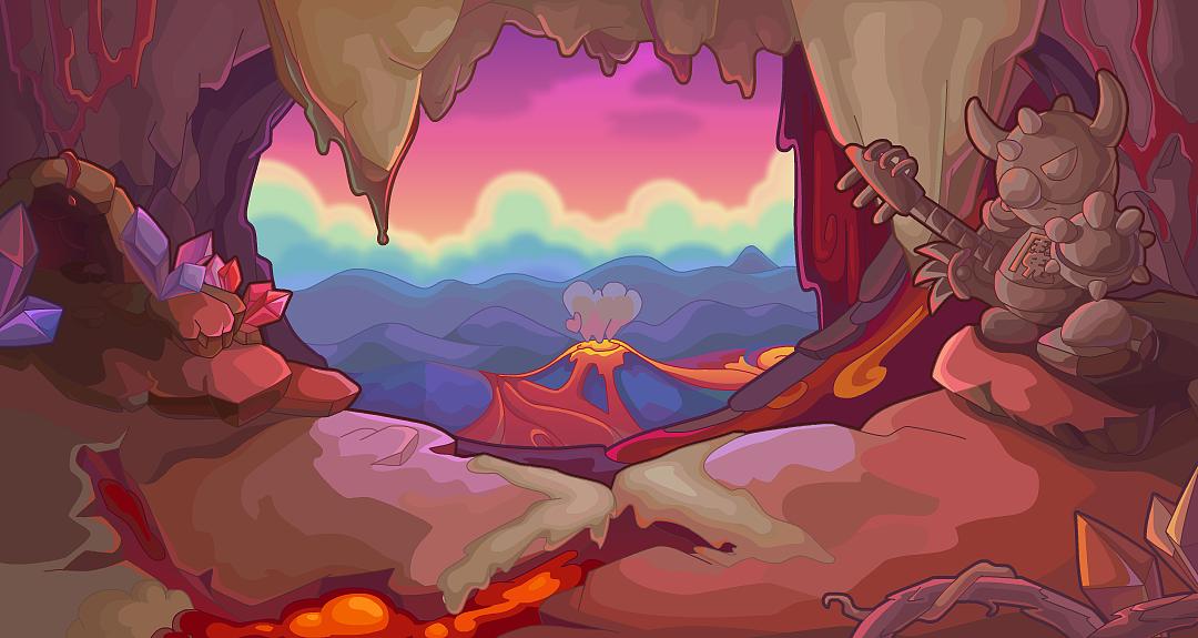 王者荣耀英雄原画横版,北极星神黛安娜横版原画