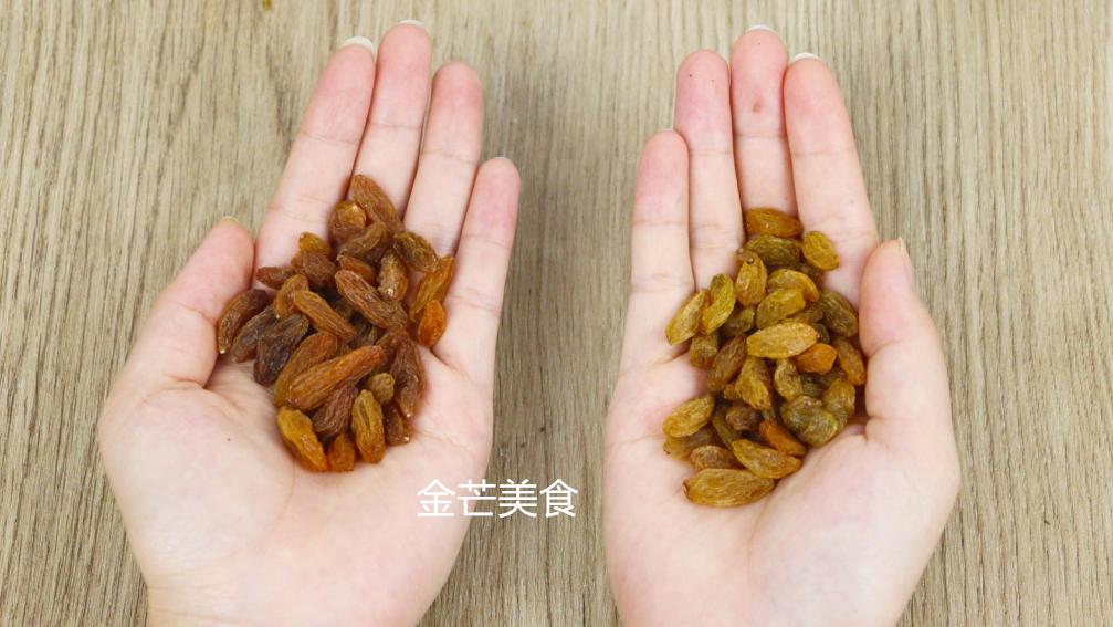 硫磺熏的葡萄干与正常葡萄干图片,硫磺葡萄干的特征