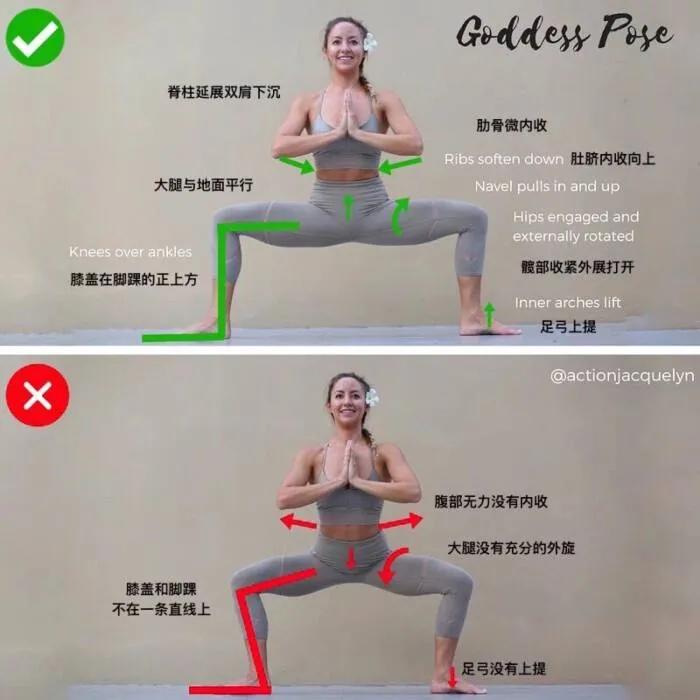 开髋拉伸大腿内侧瑜伽体式,超级有效的瑜伽动作